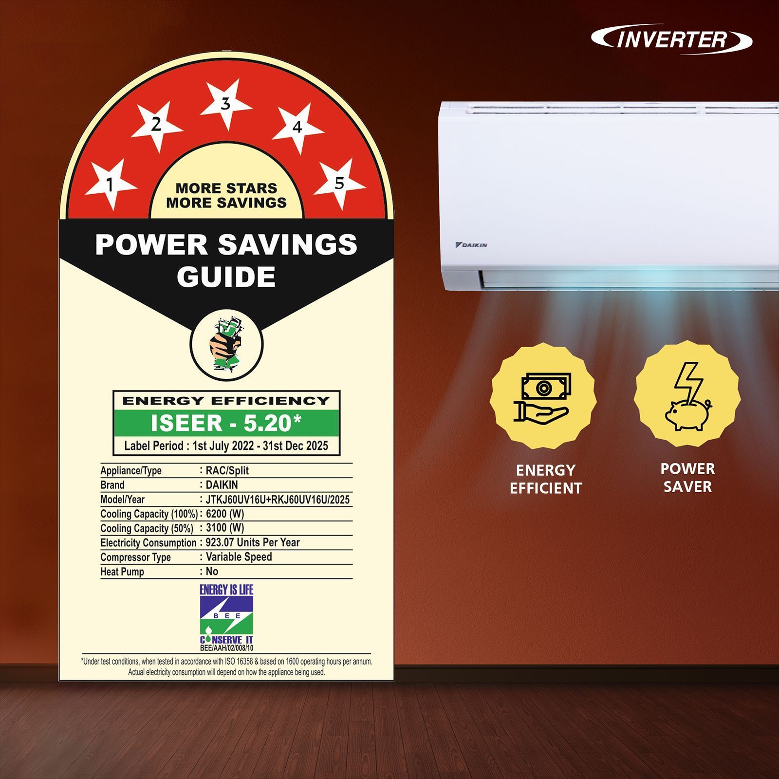 Buy DAIKIN Streamer 1.8 Ton 5 Star Inverter Split AC (2025 Model